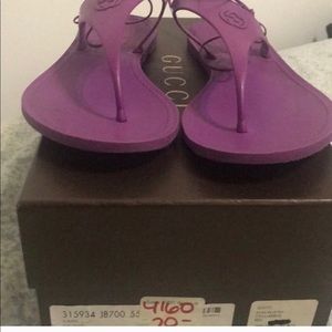 Rubber Gucci sandal